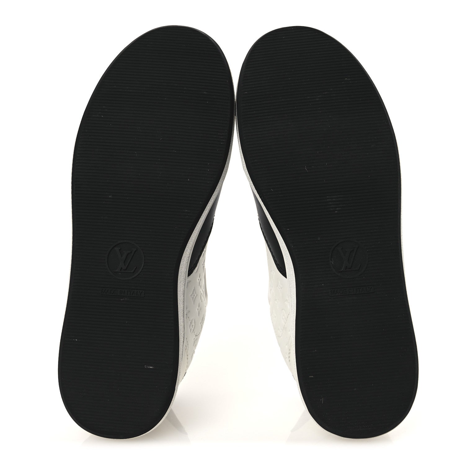 Louis Vuitton Calfskin Monogram LV Stadium Sneaker 38 White Black 7 of 11