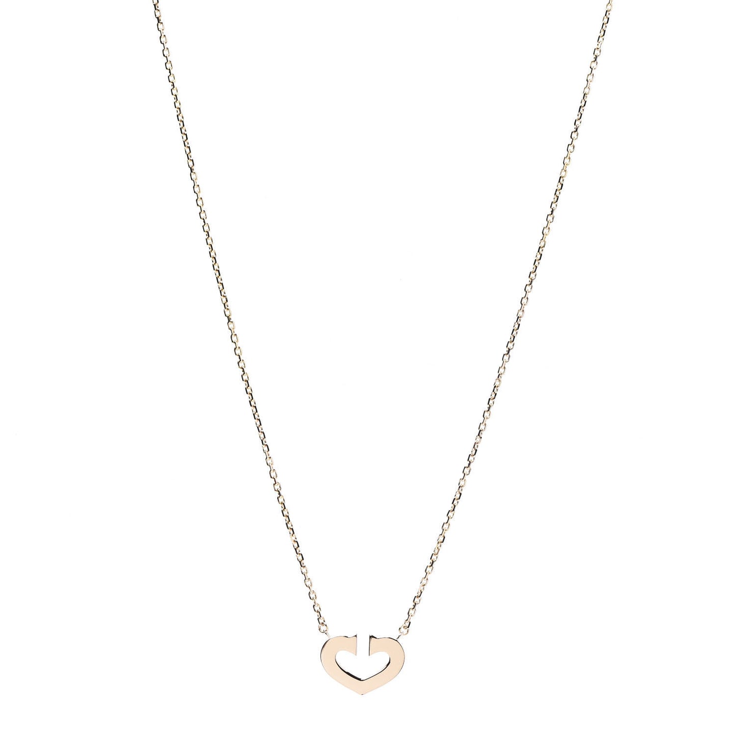 18K Pink Gold Medium Hearts and Symbols Necklace