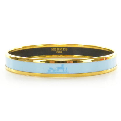 Hermes Enamel Narrow Caleche Bracelet PM Bleu 1 of 8
