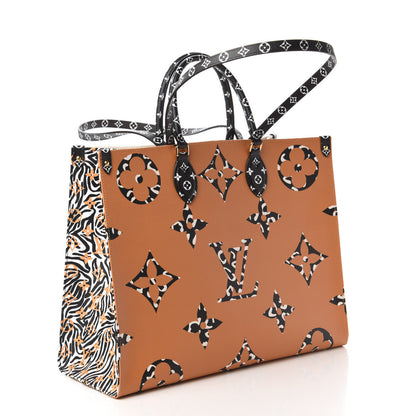 Louis Vuitton Monogram Giant Jungle Onthego GM Ivory 3 of 10