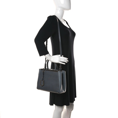 Fendi Vitello Elite Petite 2Jours Tote Grigio Grigio Chiaro 2 of 11