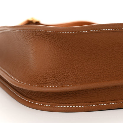 Hermes Taurillon Clemence Evelyne III PM Gold 9 of 11