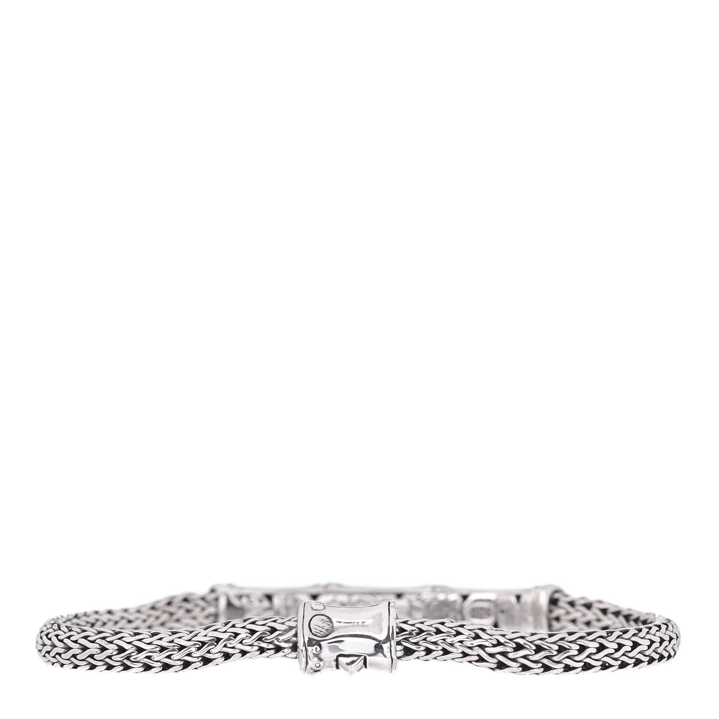 Sterling Silver 4mm Bamboo Chain Bracelet