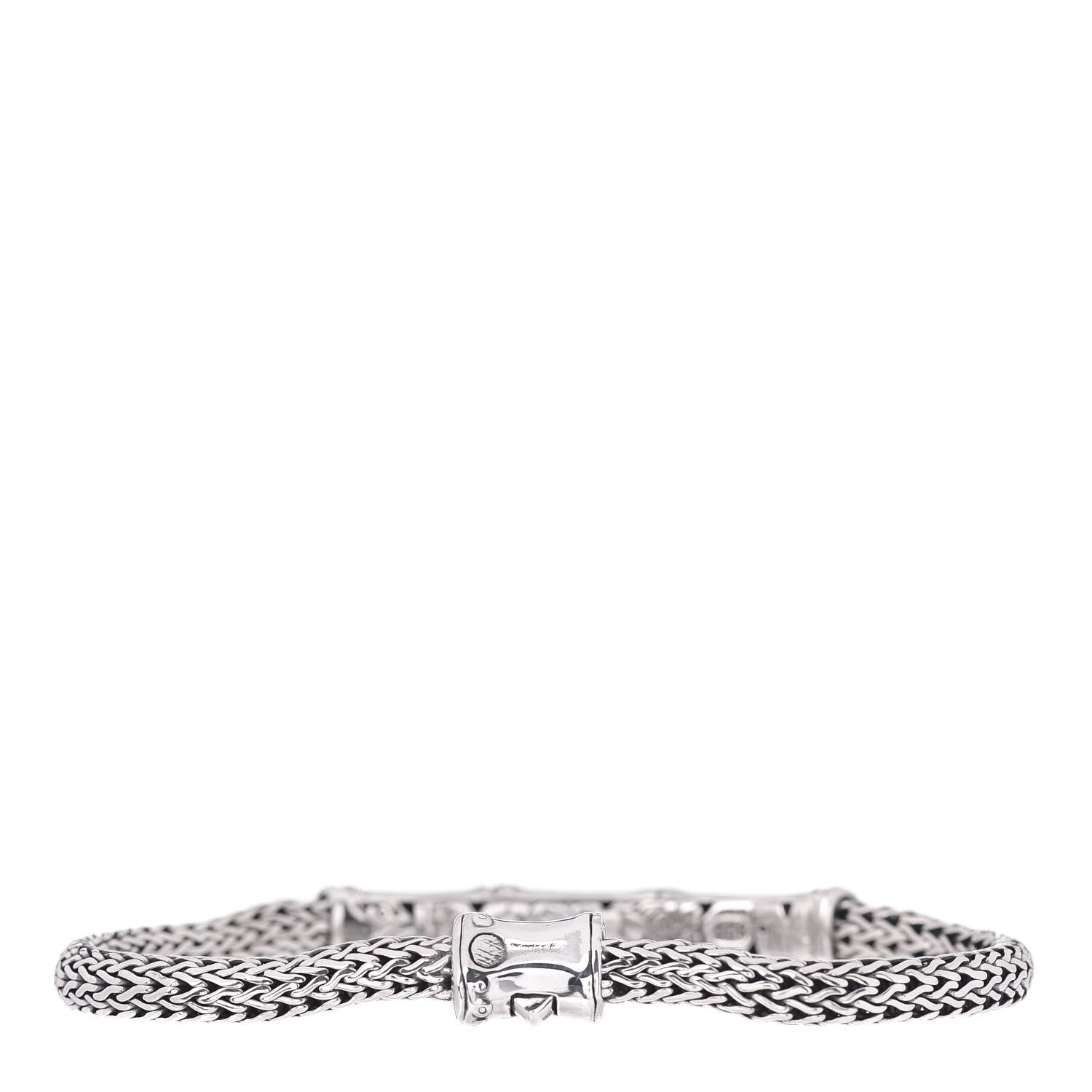 John Hardy Sterling Silver 4mm Bamboo Chain Bracelet 3 of 4