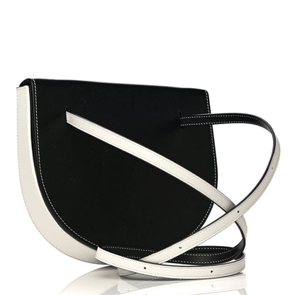 Loewe Soft Calfskin Heel Bag Black Soft White 2 of 13