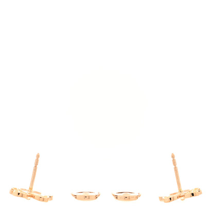 Tiffany 18K Rose Gold Diamond Paper Flowers Earrings 3 of 5
