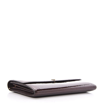 Louis Vuitton Vernis Sarah Wallet Amarante 4 of 10