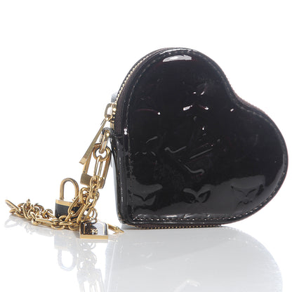 Louis Vuitton Vernis Coeur Heart Coin Purse Amarante 4 of 8
