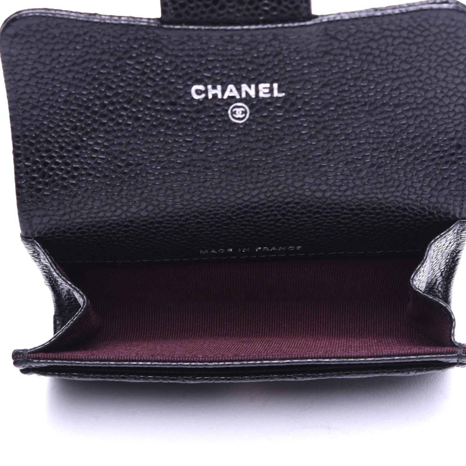 Chanel Caviar Quilted Flap Card Holder Wallet Black 5 of 8