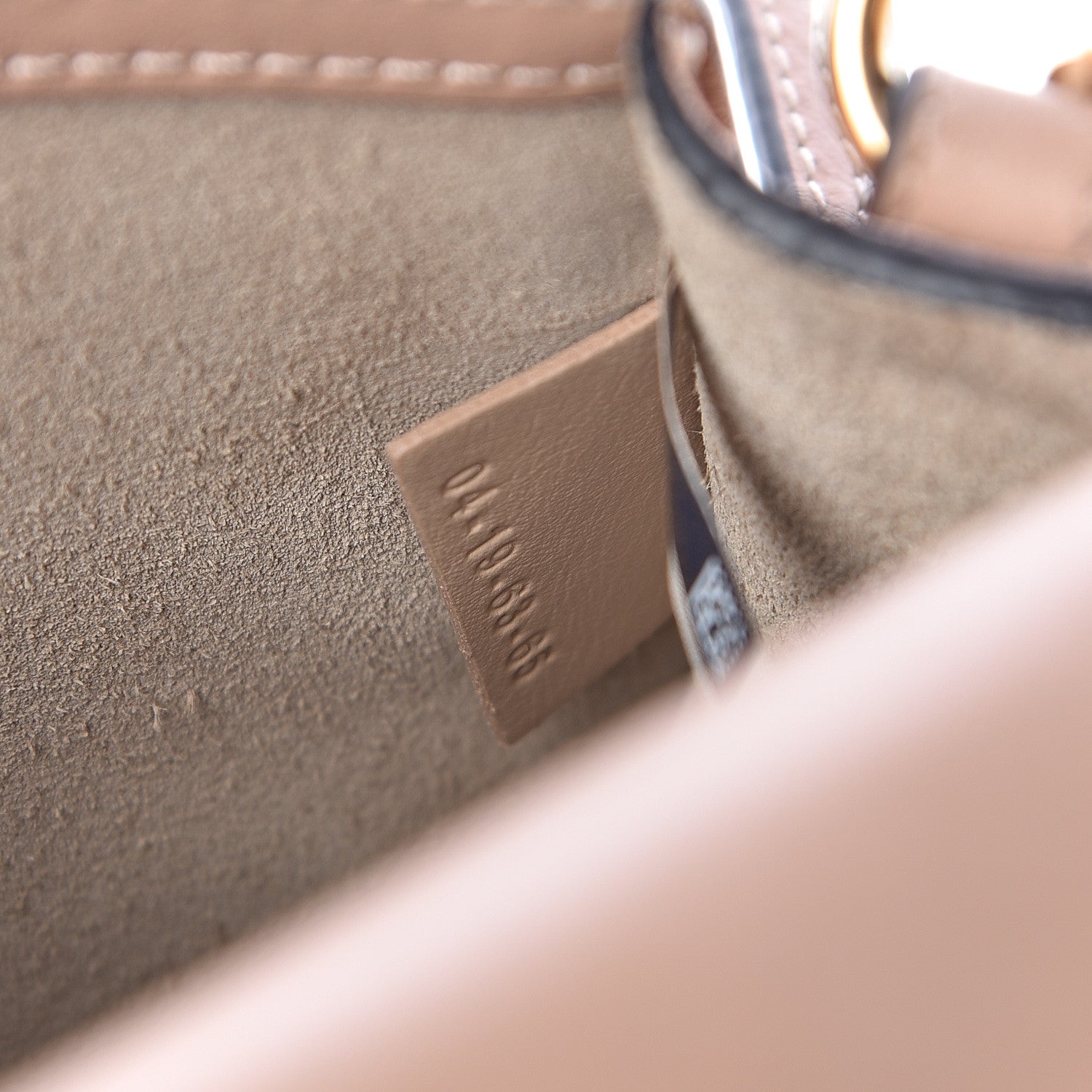 Chloe Calfskin Suede Small Nile Bracelet Bag Biscotti Beige 7 of 10