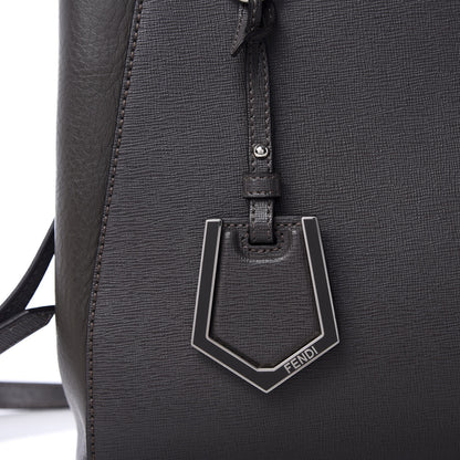 Fendi Vitello Elite Petite 2Jours Tote Asphalt 8 of 8