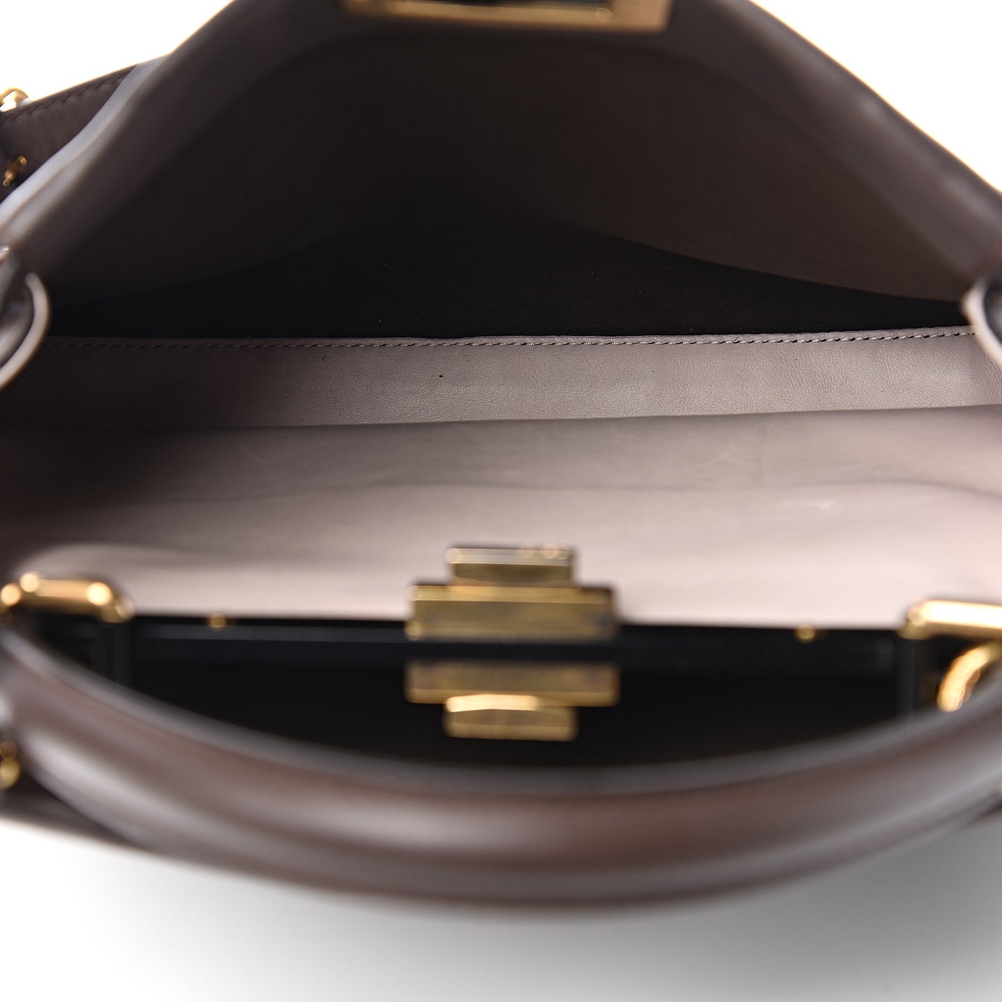 Vitello Seta Shiny Nappa Medium Peekaboo Iconic Satchel Moresco Rosa Doll