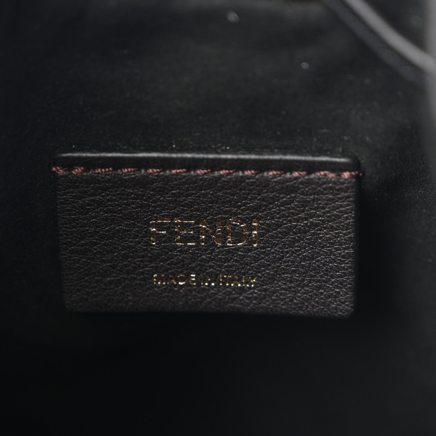 Fendi Chenille Vitello King FF Mini Mon Tresor Bucket Bag Blue Black 5 of 9