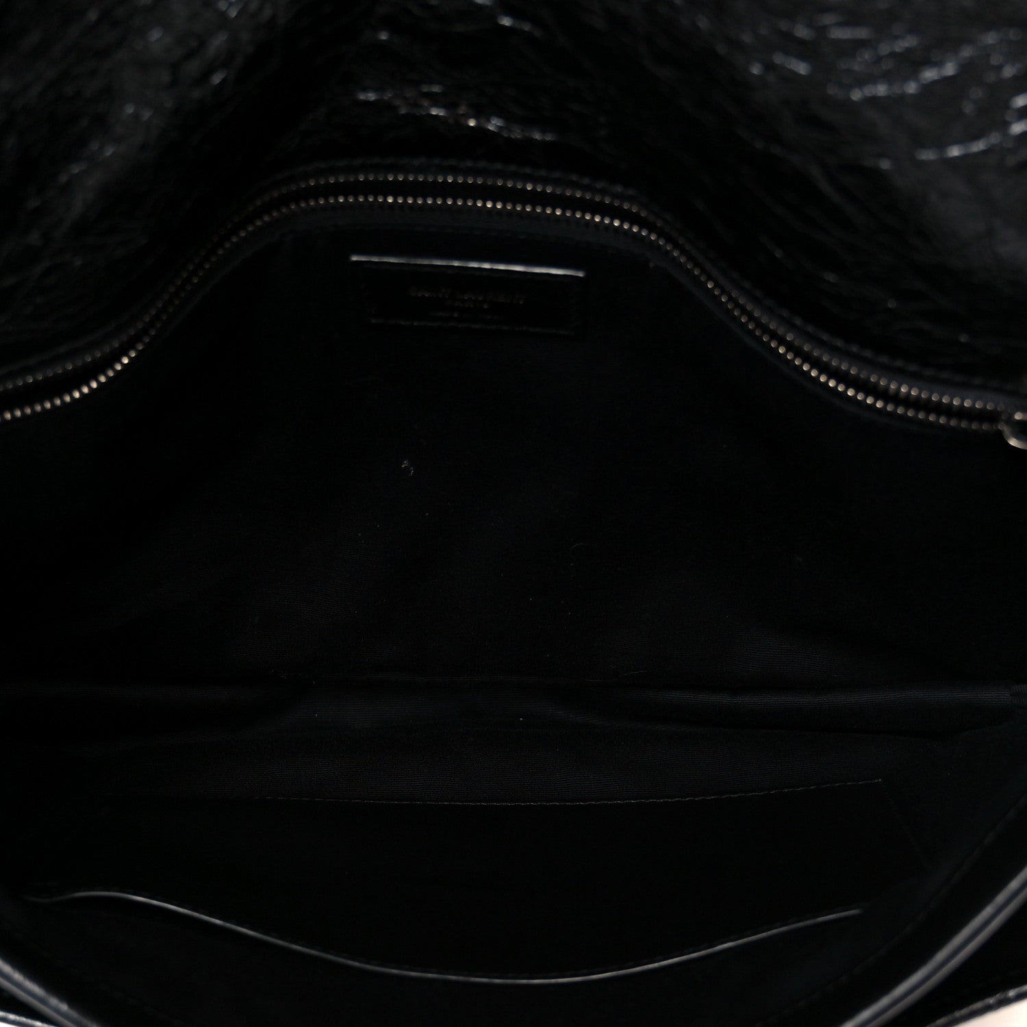 Saint Laurent Crinkled Calfskin Matelasse Monogram Large Niki Chain Satchel Black 5 of 12