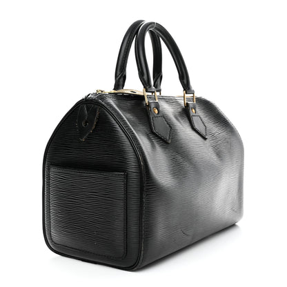 Louis Vuitton Epi Speedy 25 Black 2 of 20