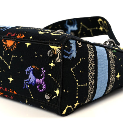 Christian Dior Canvas Pixel Zodiac Embroidered Medium Lady D-Lite Nero Multicolor 10 of 10