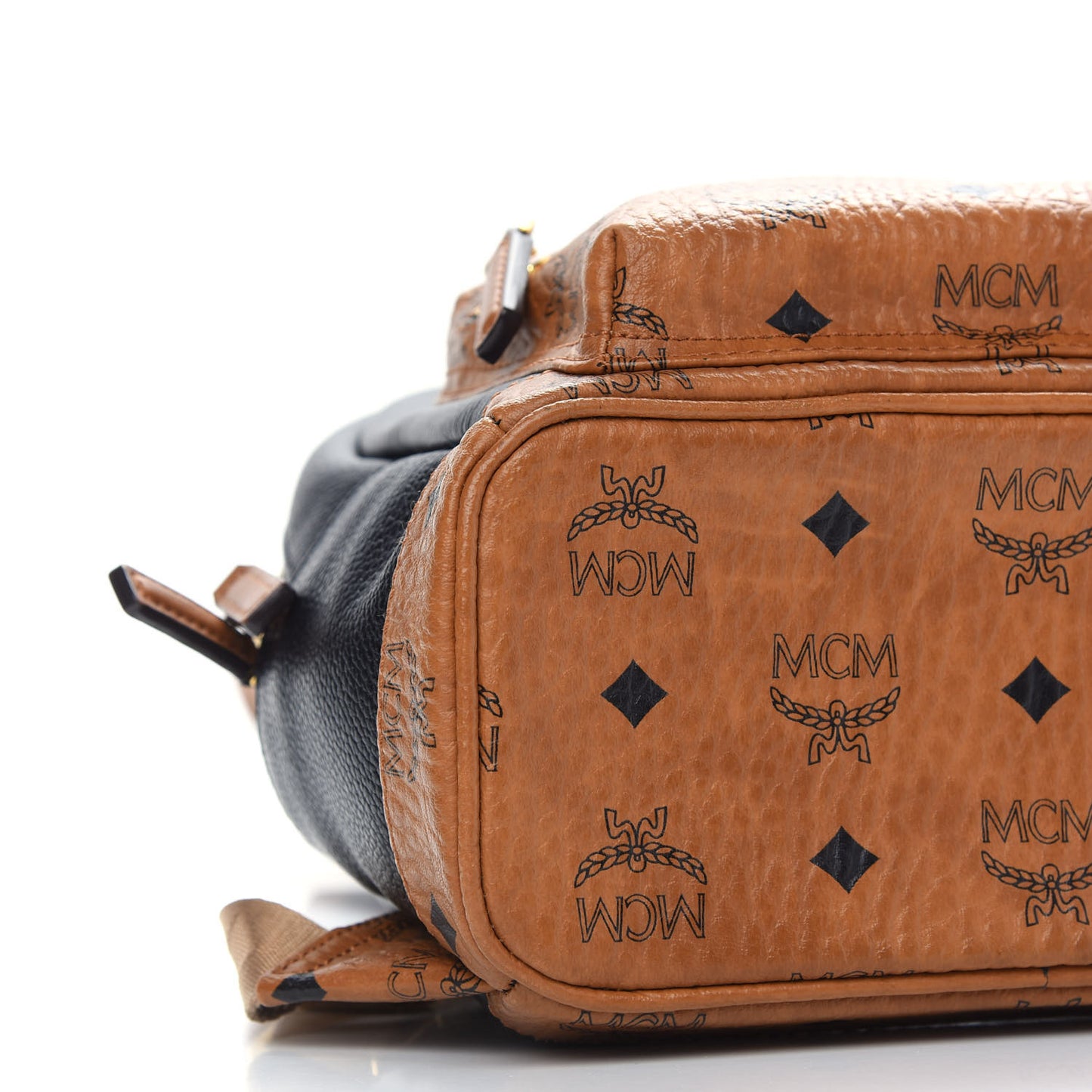 Visetos Calfskin Medium Geonautic Backpack Black Cognac