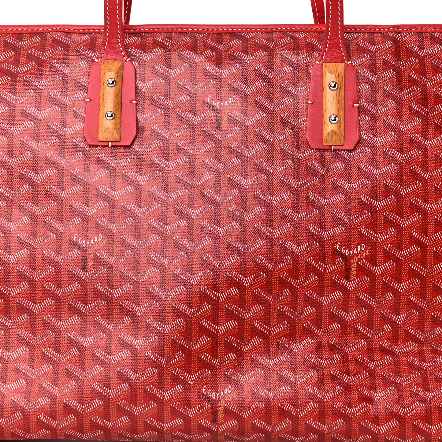 Goyardine Marquises Tote Red
