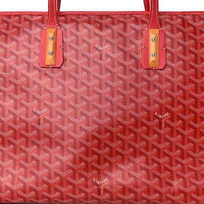 Goyard Goyardine Marquises Tote Red 8 of 10