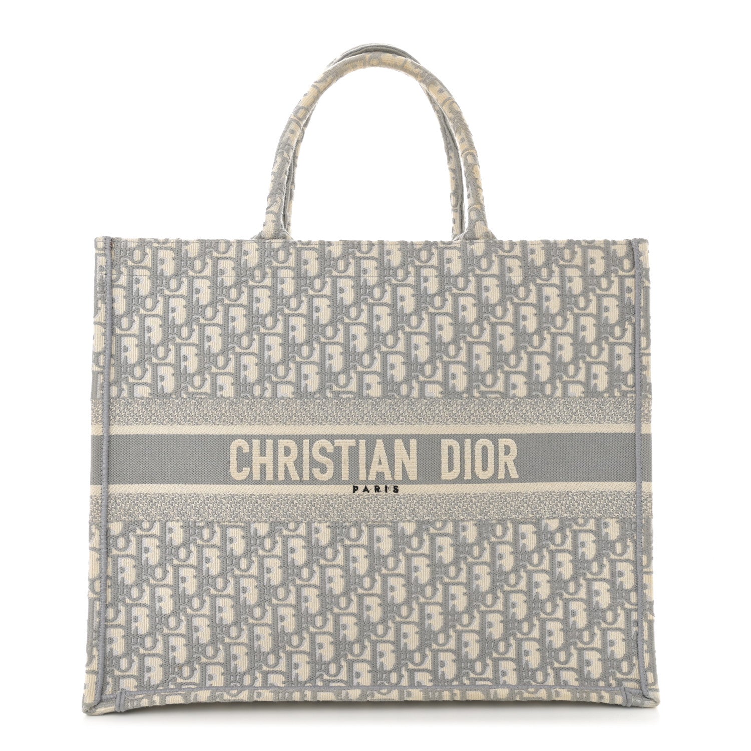 Christian Dior Oblique Large Book Tote Grey 1 of 16