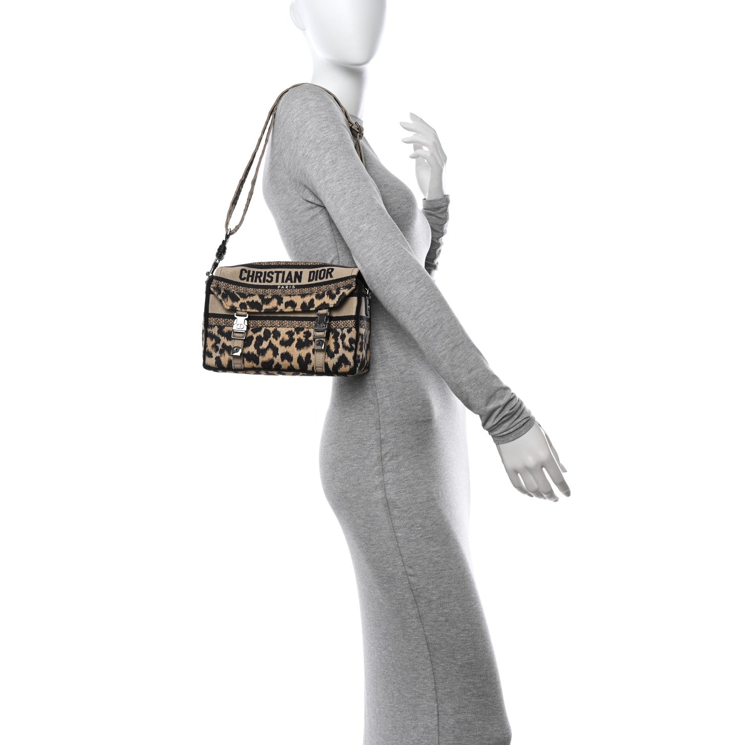 Christian Dior Canvas Mizza Embroidered Small Diorcamp Messenger Beige 2 of 17