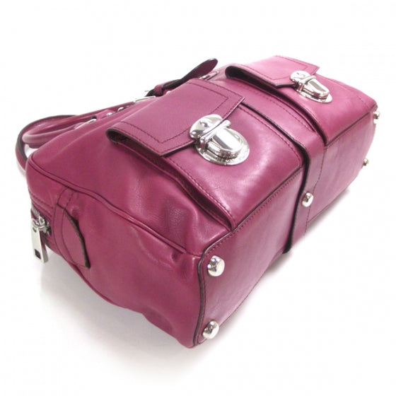 Marc Jacobs Leather Venetia Fuchsia 6 of 12