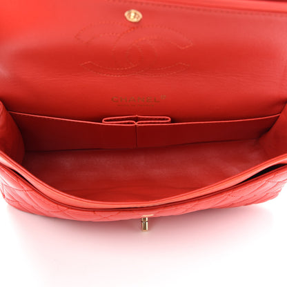 Chanel Lambskin Quilted Medium Double Flap Red 5 of 10