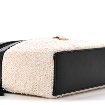 Chanel Tweed Calfskin Top Handle Slim Vanity Case With Chain Black Beige 9 of 11