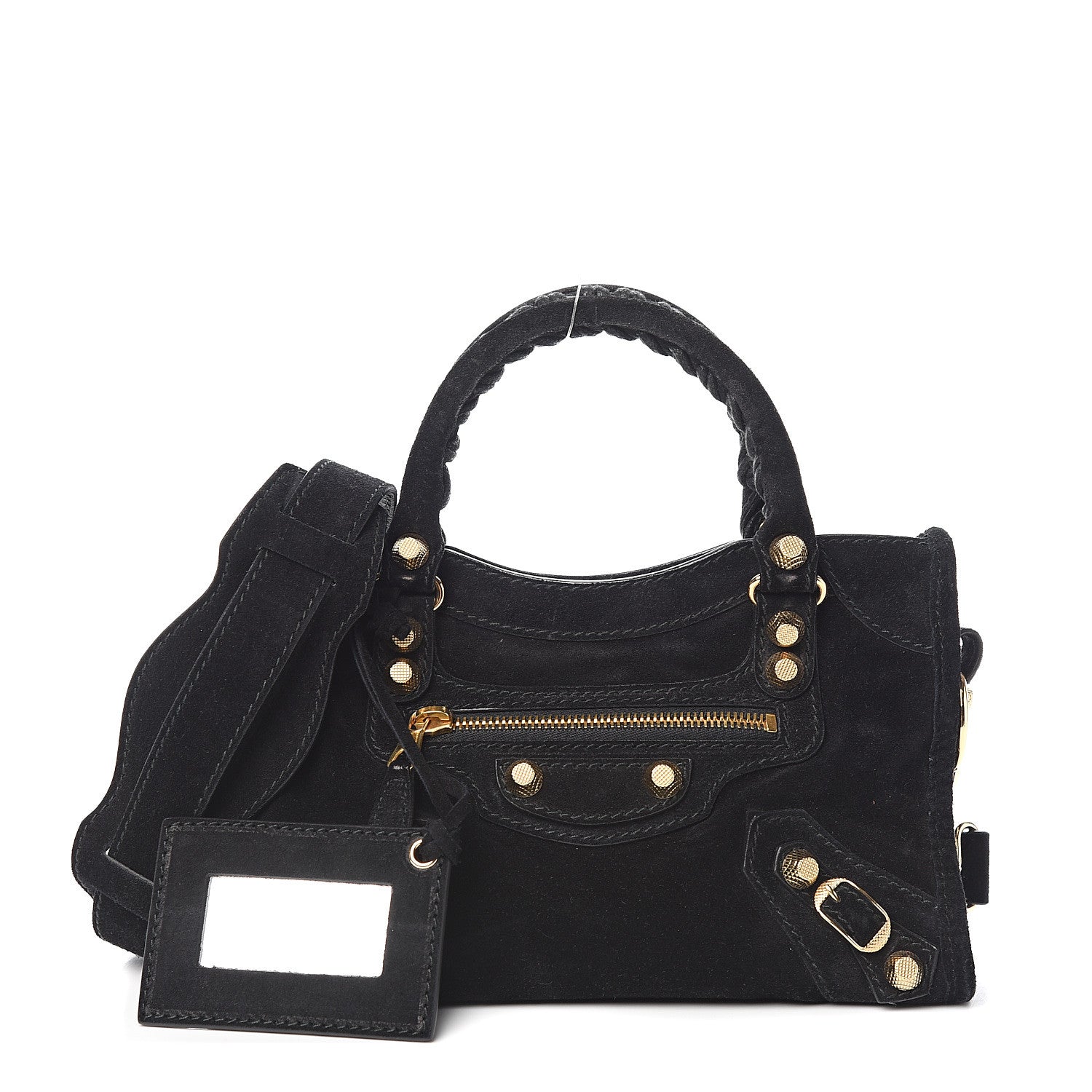 Balenciaga Baby Daim Suede Giant 12 Gold Hardware Mini City Black 1 of 9