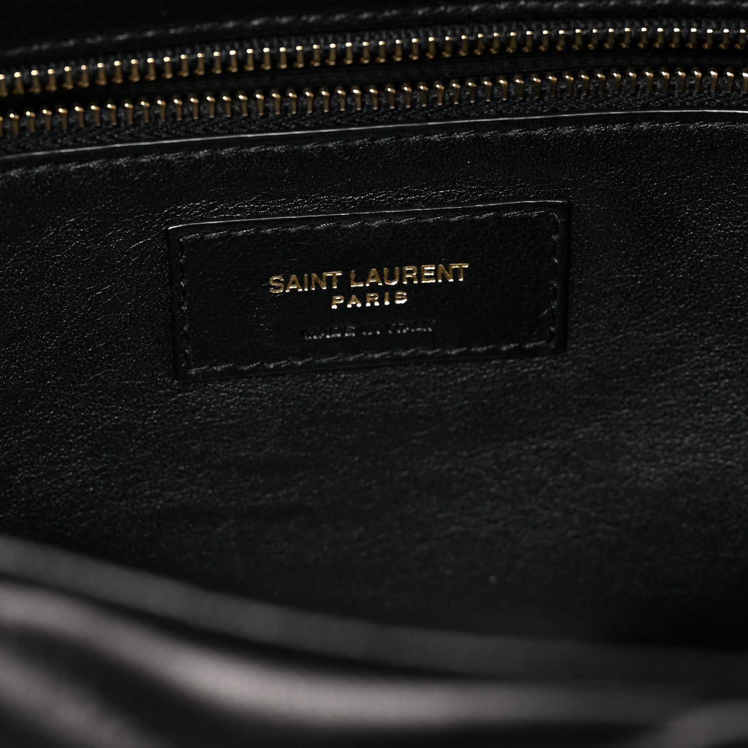 Saint Laurent Lambskin Quilted Sade Puffer Envelope Clutch Black 7 of 9