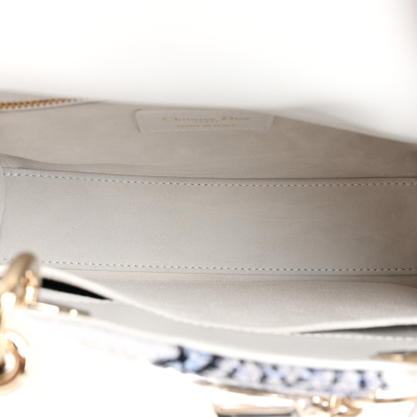 Calfskin Toile De Jouy Beaded Sequin Embroidered Small Mexico Lady Dior White Pastel Midnight Blue