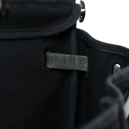 Hermes Toile Vache Calfskin Herbag 39 MM Black 12 of 21