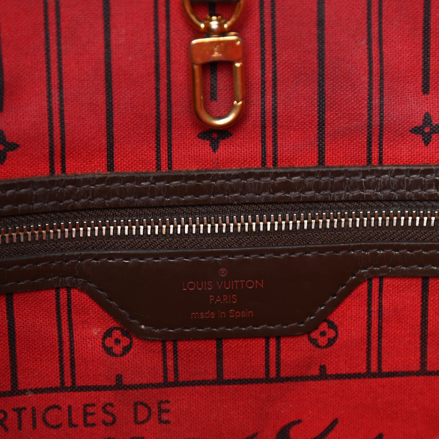 Louis Vuitton Damier Ebene Neverfull MM 6 of 11
