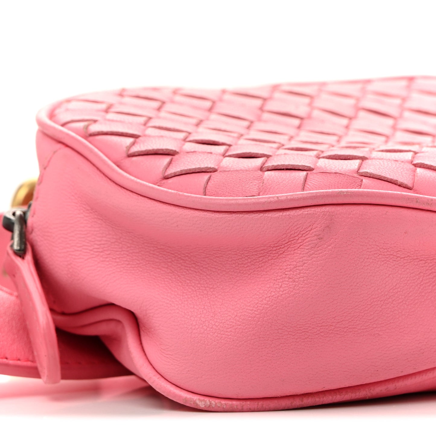Nappa Intrecciato Belt Bag Pink