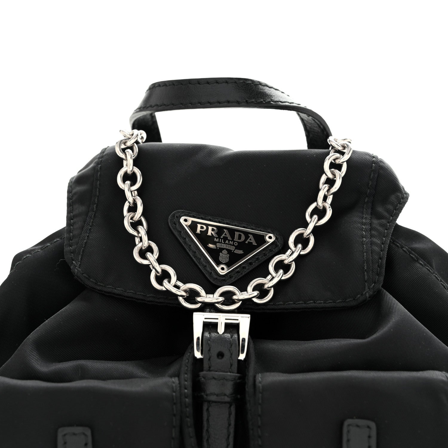 Prada Nylon Vela Mini Crossbody Backpack Black 8 of 11