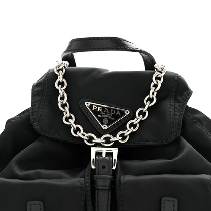 Prada Nylon Vela Mini Crossbody Backpack Black 8 of 11