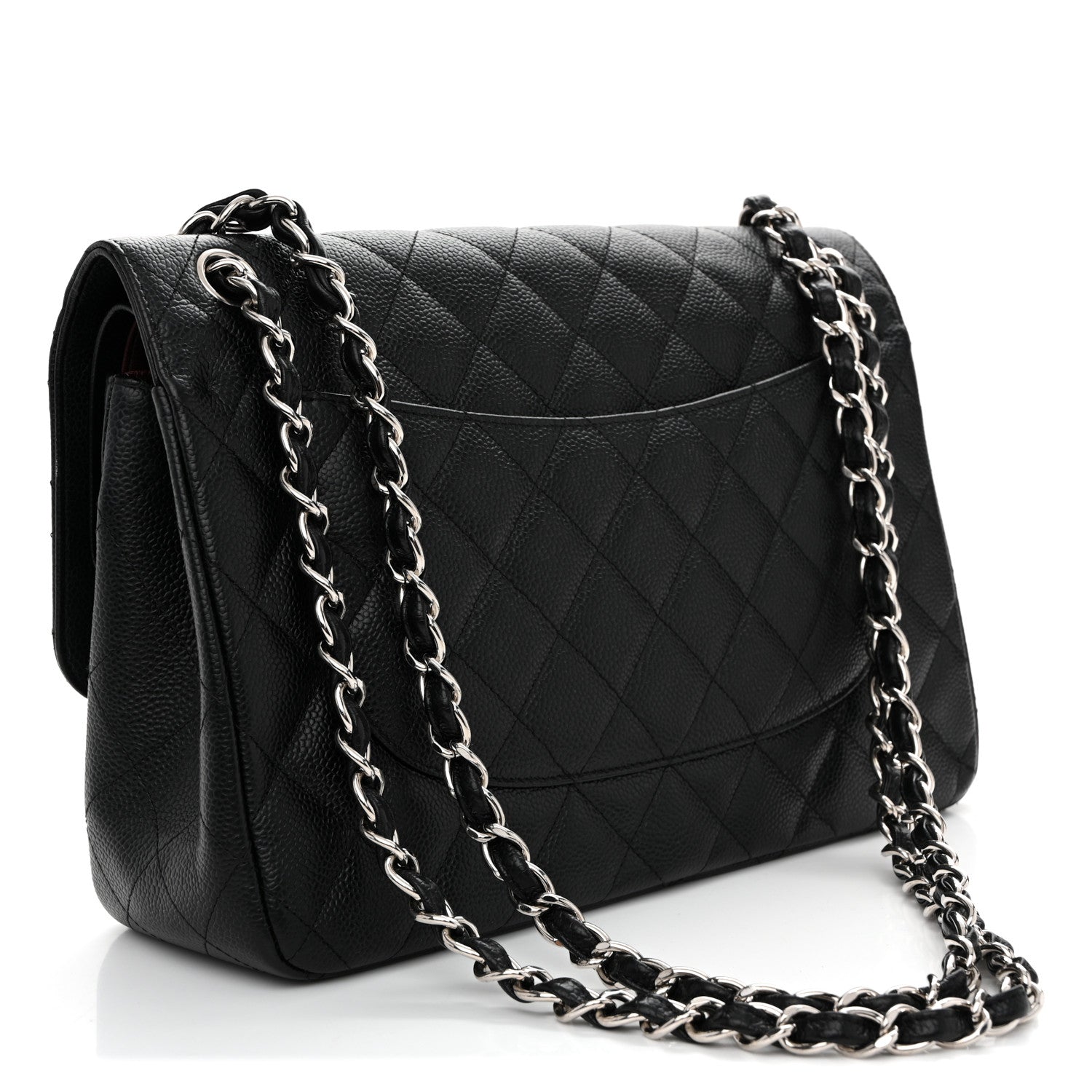 Chanel Caviar Quilted Jumbo Double Flap Black 3 of 13