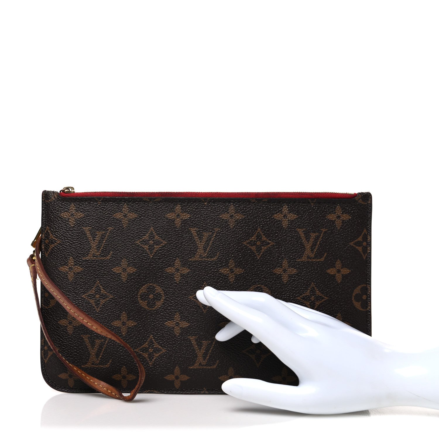 Louis Vuitton Monogram Neverfull MM GM Pochette Cherry 2 of 8