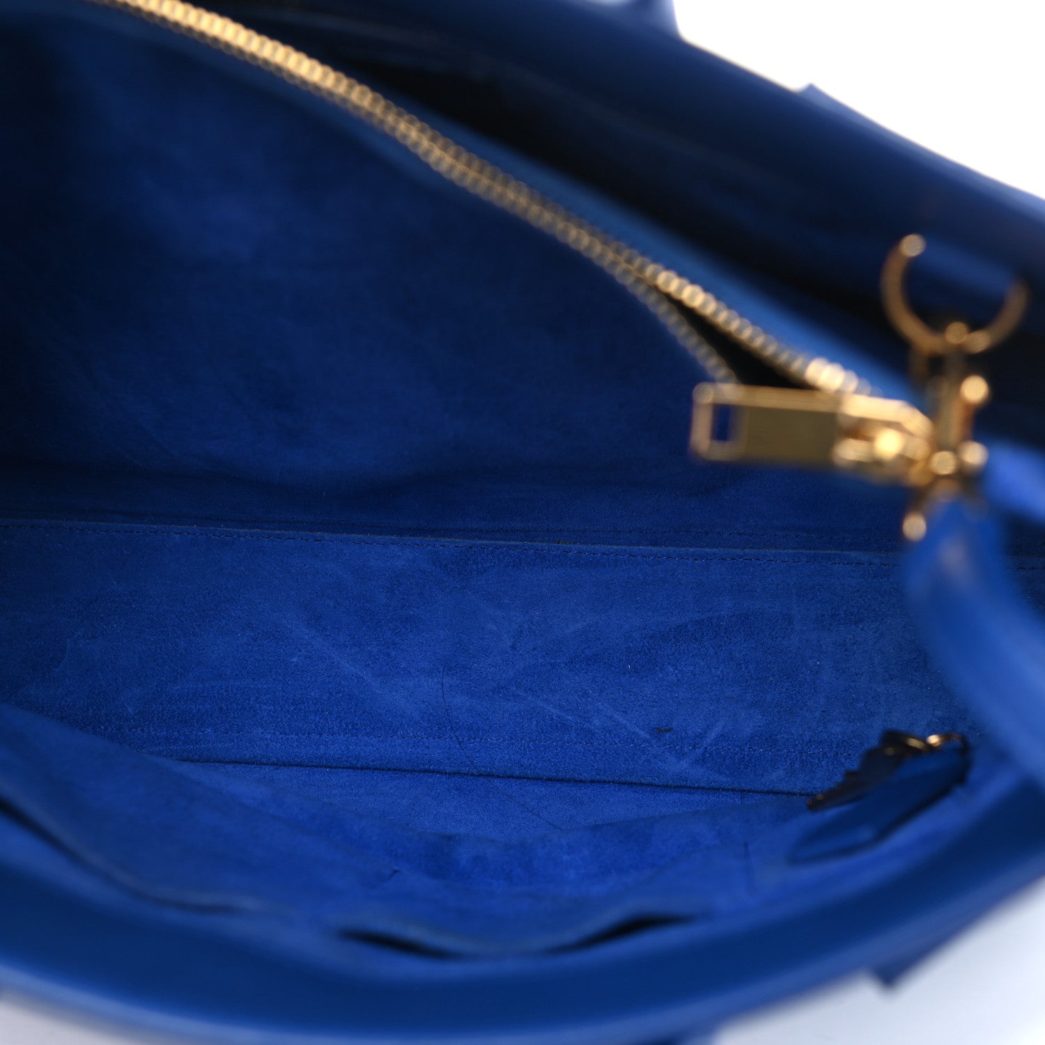 Saint Laurent Calfskin Small Sac De Jour Blue Majorelle 5 of 15