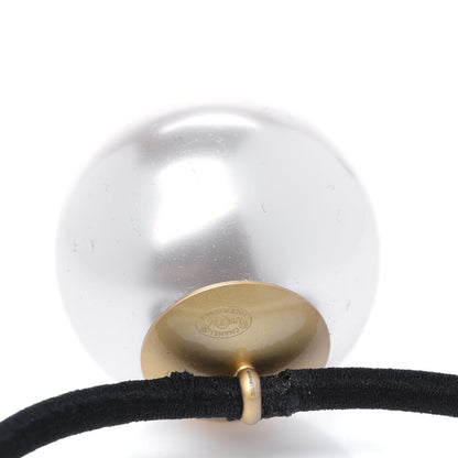 Chanel Pearl CC Hair Tie Black White 5 of 5