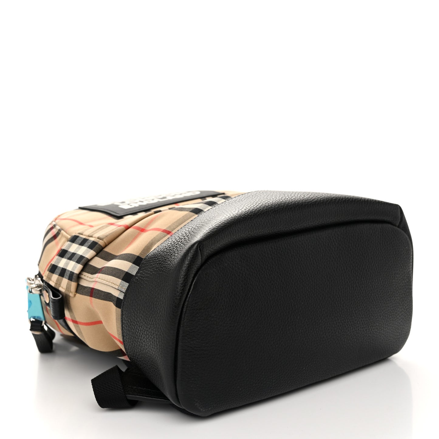 House Check Canvas Calfskin Small Nico Backpack Archive Beige