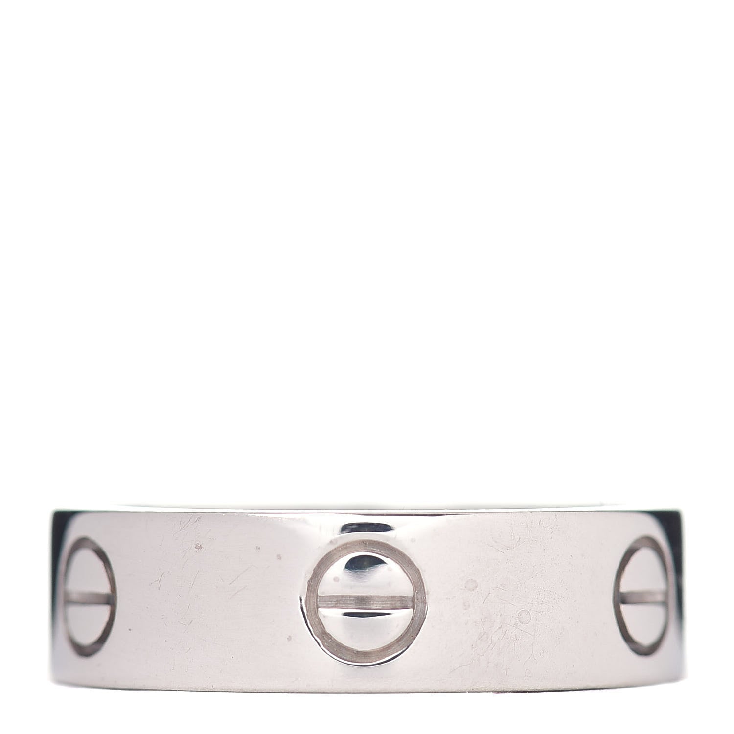 Cartier 18K White Gold 5.5mm LOVE Ring 59 8.75 1 of 4