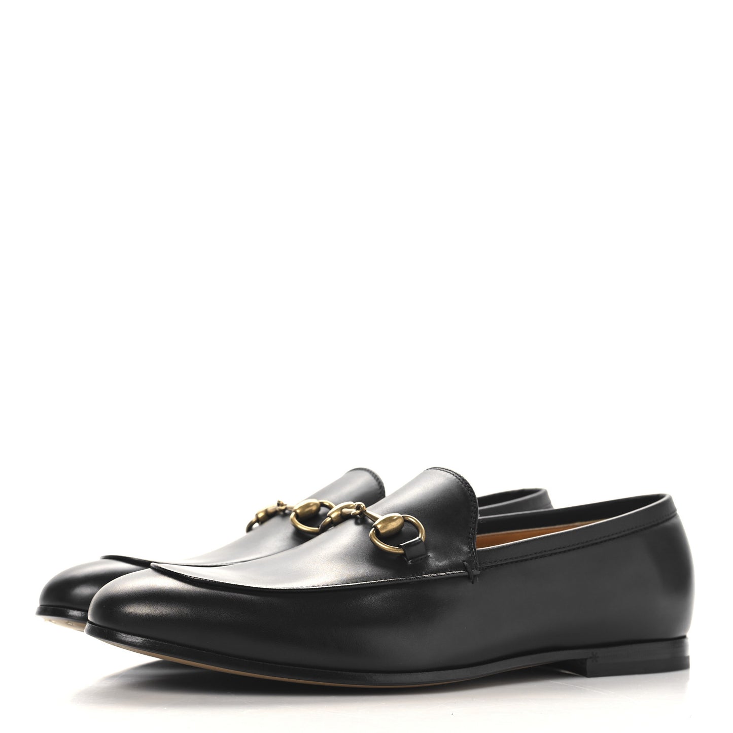 Calfskin Horsebit Mens Jordaan Loafers 7 Black