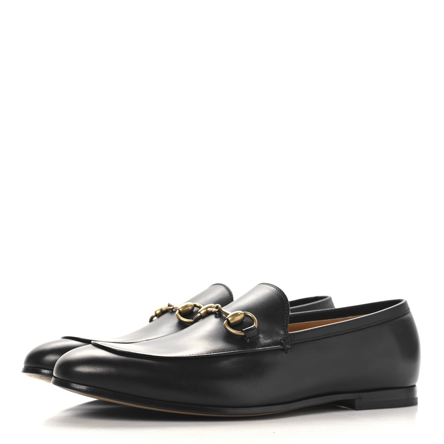 Gucci Calfskin Horsebit Mens Jordaan Loafers 7 Black 4 of 10