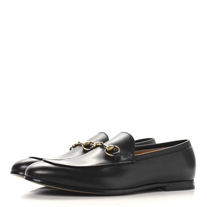 Gucci Calfskin Horsebit Mens Jordaan Loafers 7 Black 4 of 10