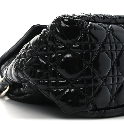Christian Dior Patent Cannage New Lock Flap Black 9 of 10