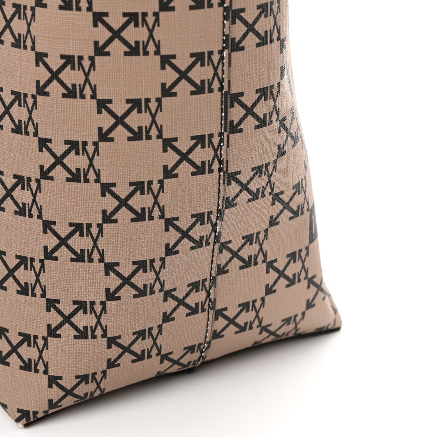 Off-White Coated Canvas Arrow Print Day Off Tote Bag Beige 16 of 16