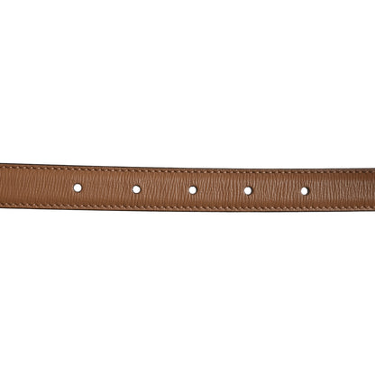 Gucci Azalea Calfskin Enamel Monochrome Double G 20mm Belt 110 44 Camelia 5 of 5
