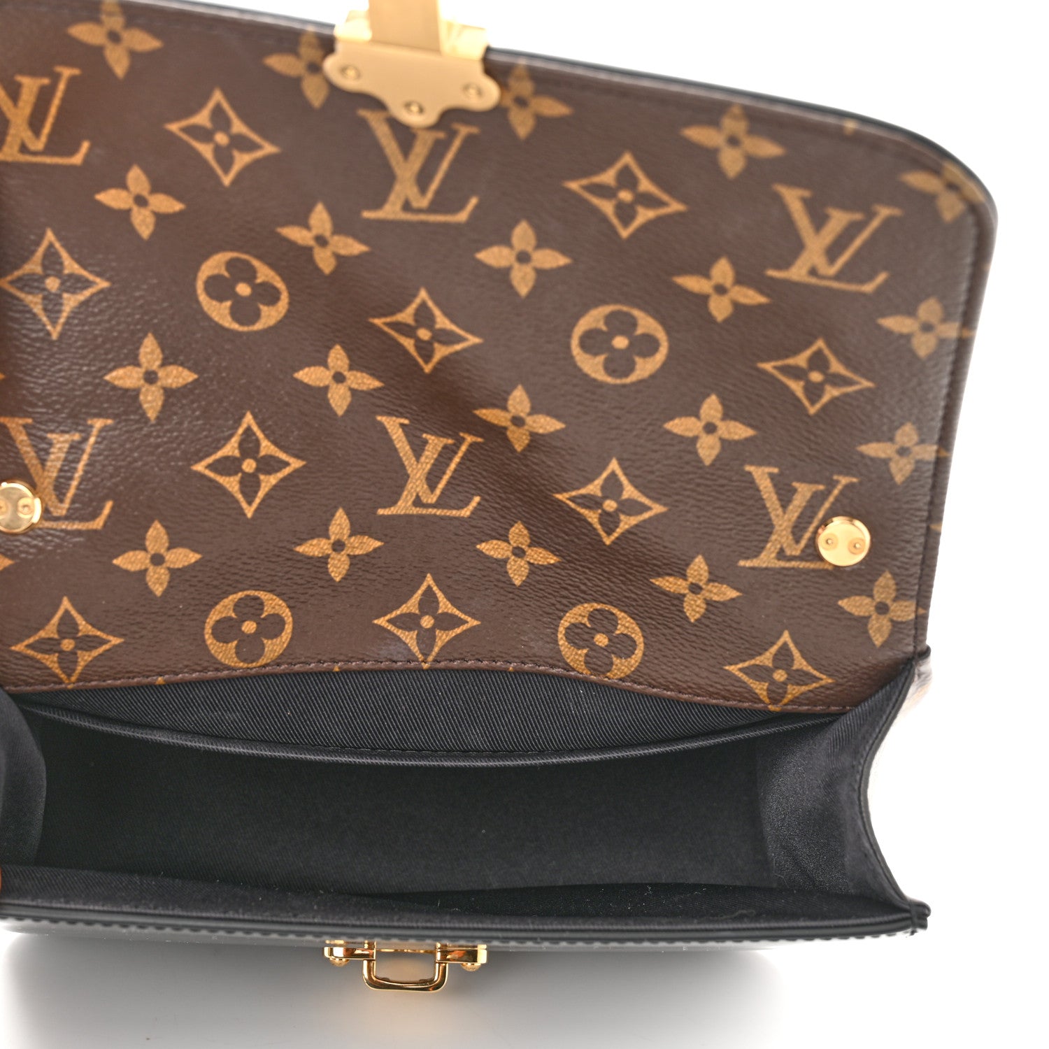 Louis Vuitton Patent Calfskin Monogram Cherrywood BB Black 5 of 9
