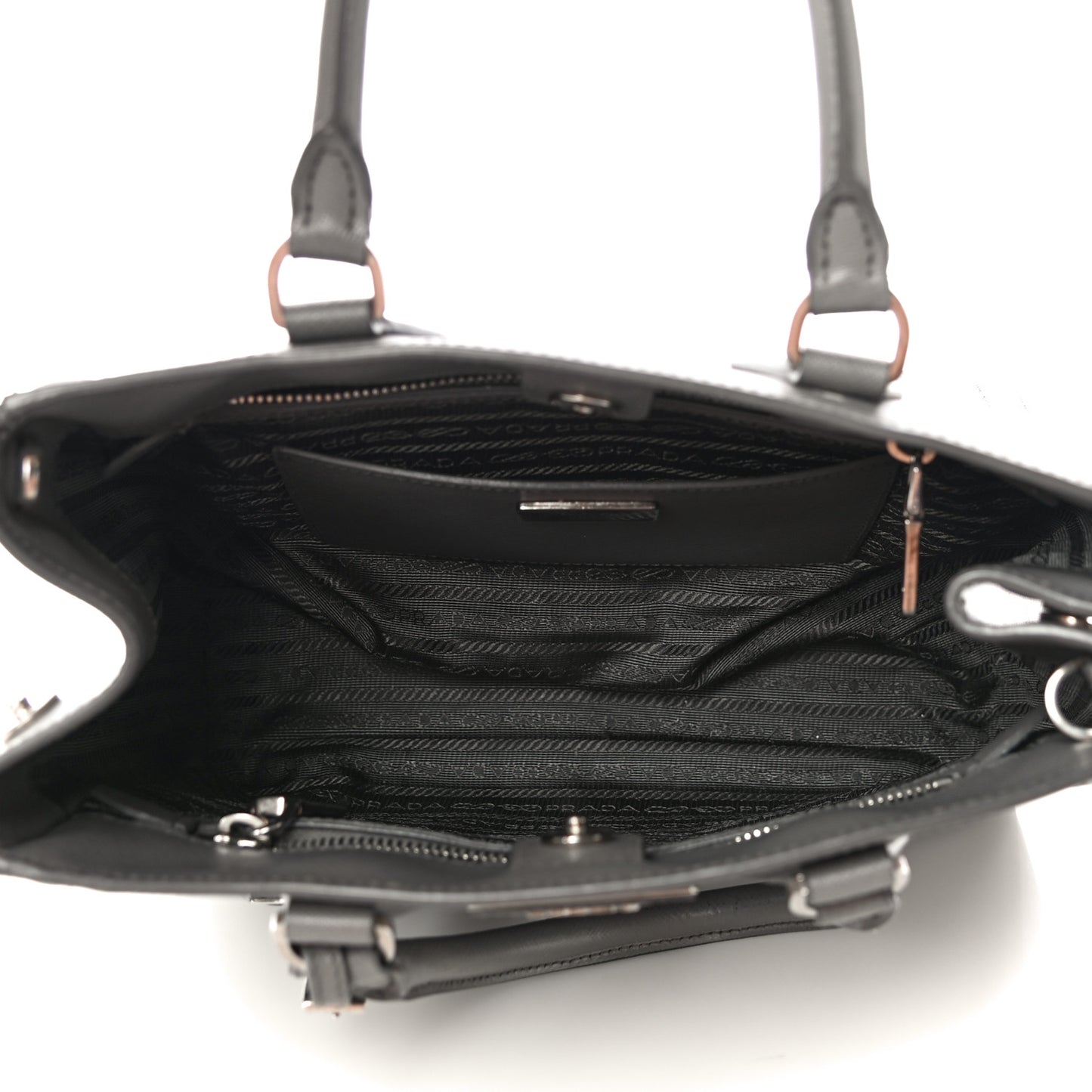 Saffiano Lux Bi-Color Tote Marmo Nube